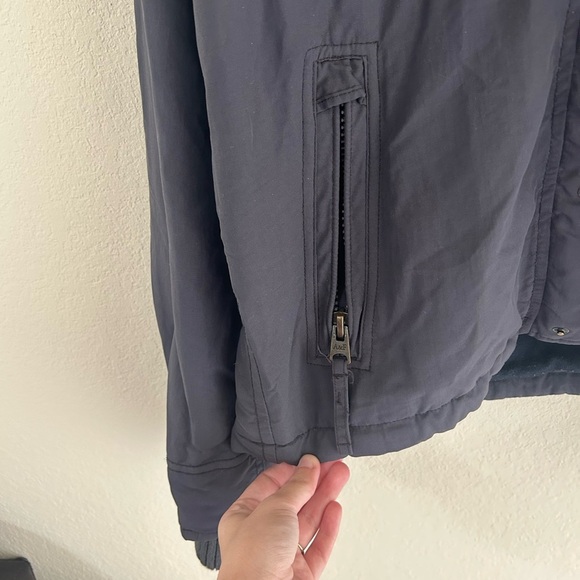 Rare Abercrombie & Fitch Lined Parka Men’s Size Large Hooded Jacket Fleece Lined - Picture 8 of 13